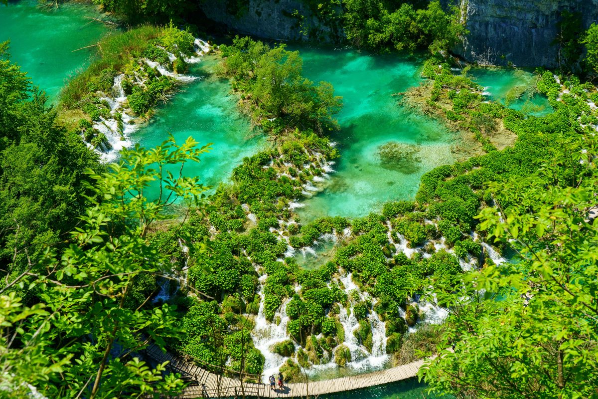 Waterfall at Plitvice Lakes