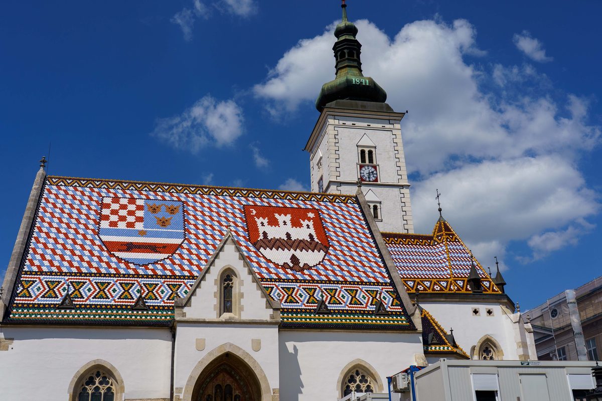 St. Mark's Church tiled roof, Zagreb