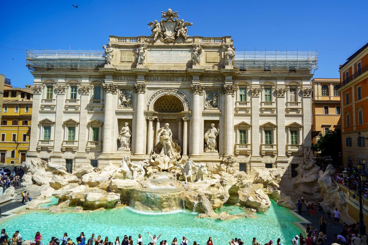 The Trevi Fountain in Rome