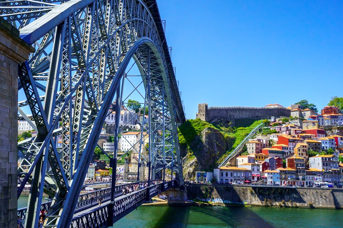 The Dom Luís I Bridge over the Douro River, Porto