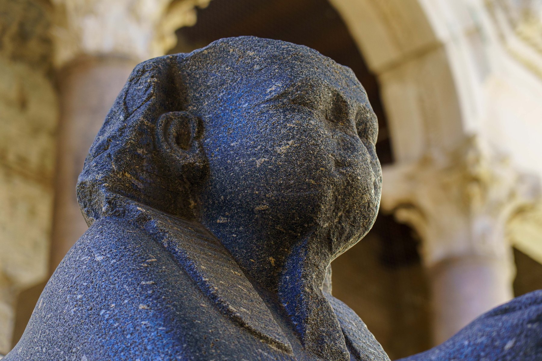 Ancient sphinx in the Peristyle courtyard of Diocletian's Palace