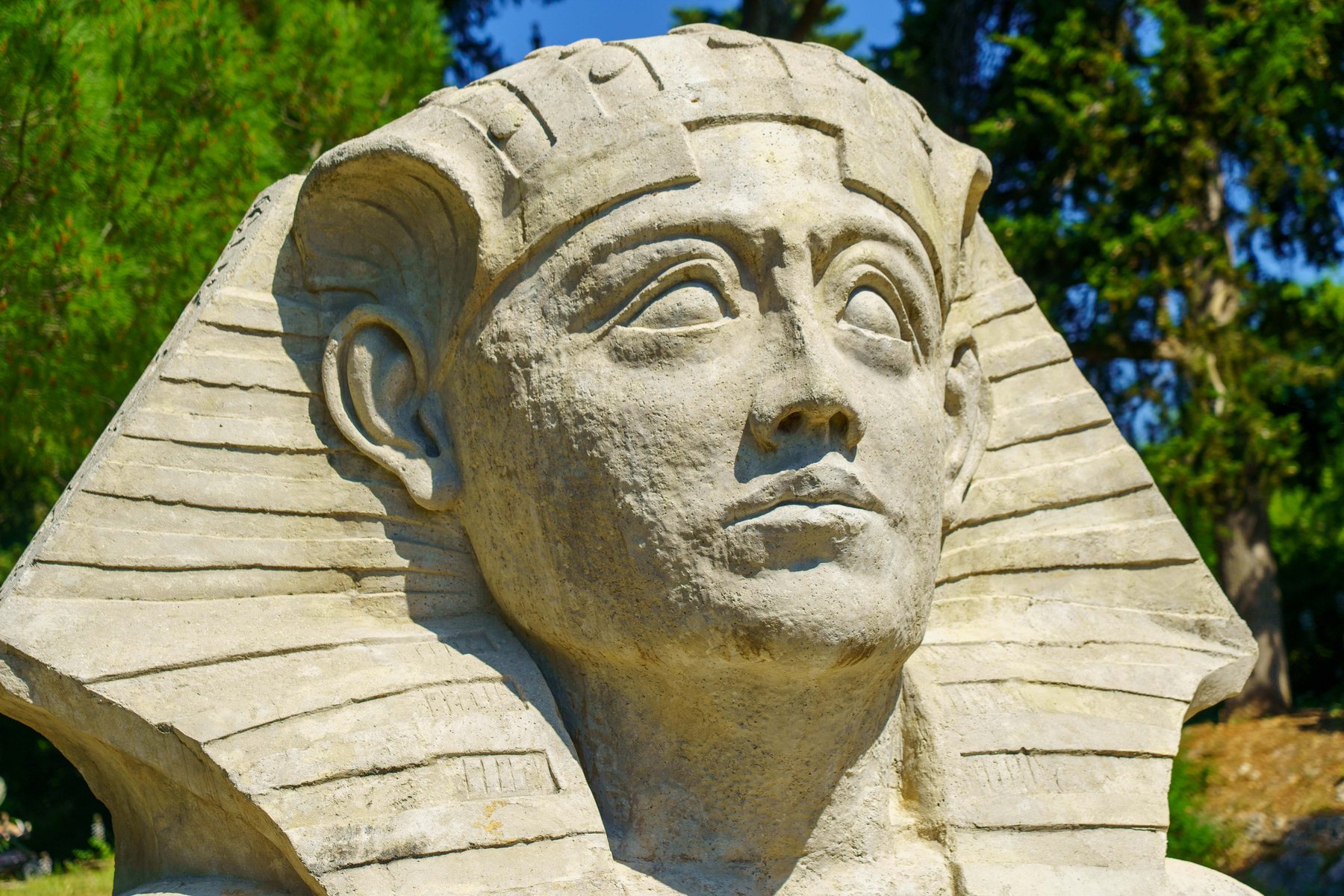 The Sphinx of Zadar in Park Sfinge
