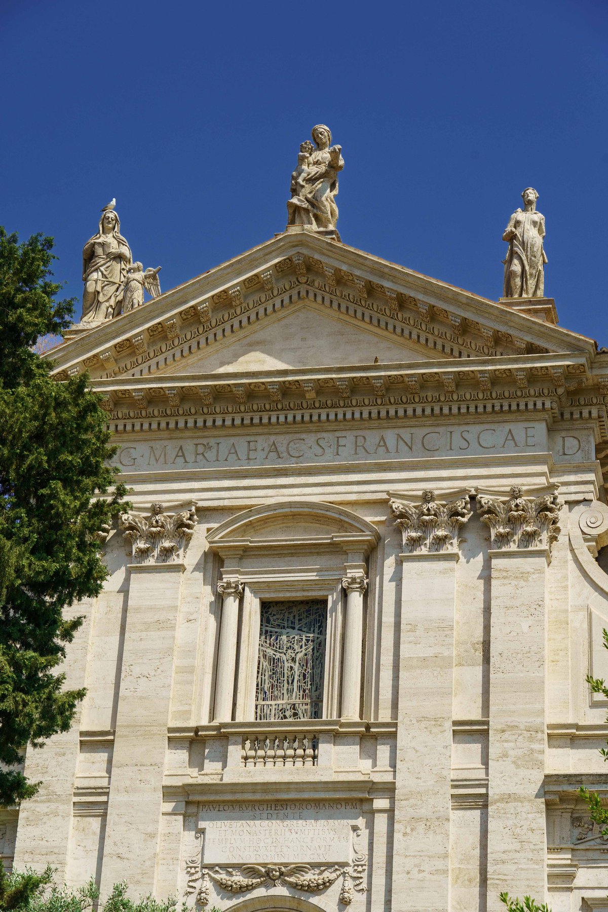 The facade of the Church of Santa Francesca Romana