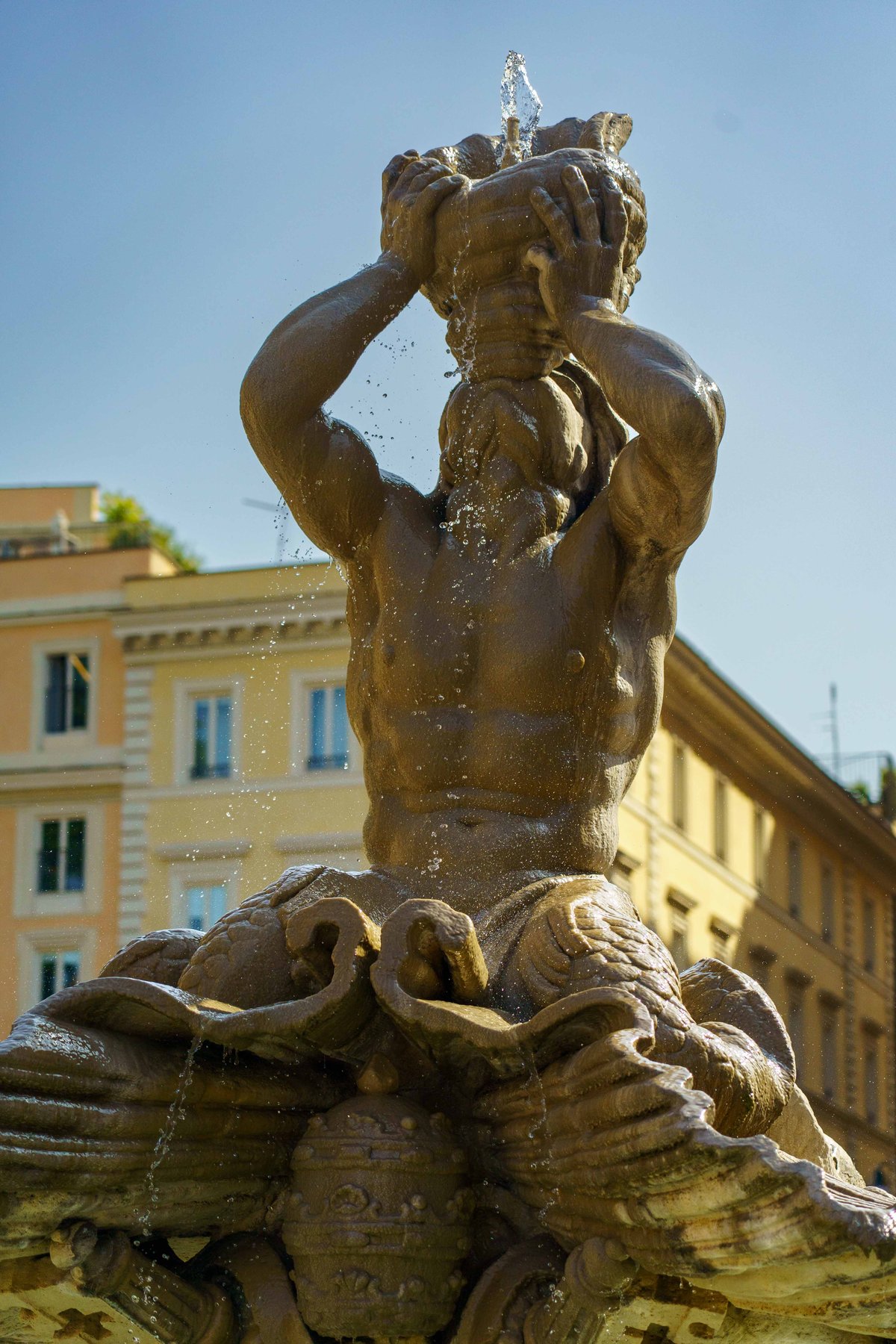 Bernini's Triton Fountain in Piazza Barberini