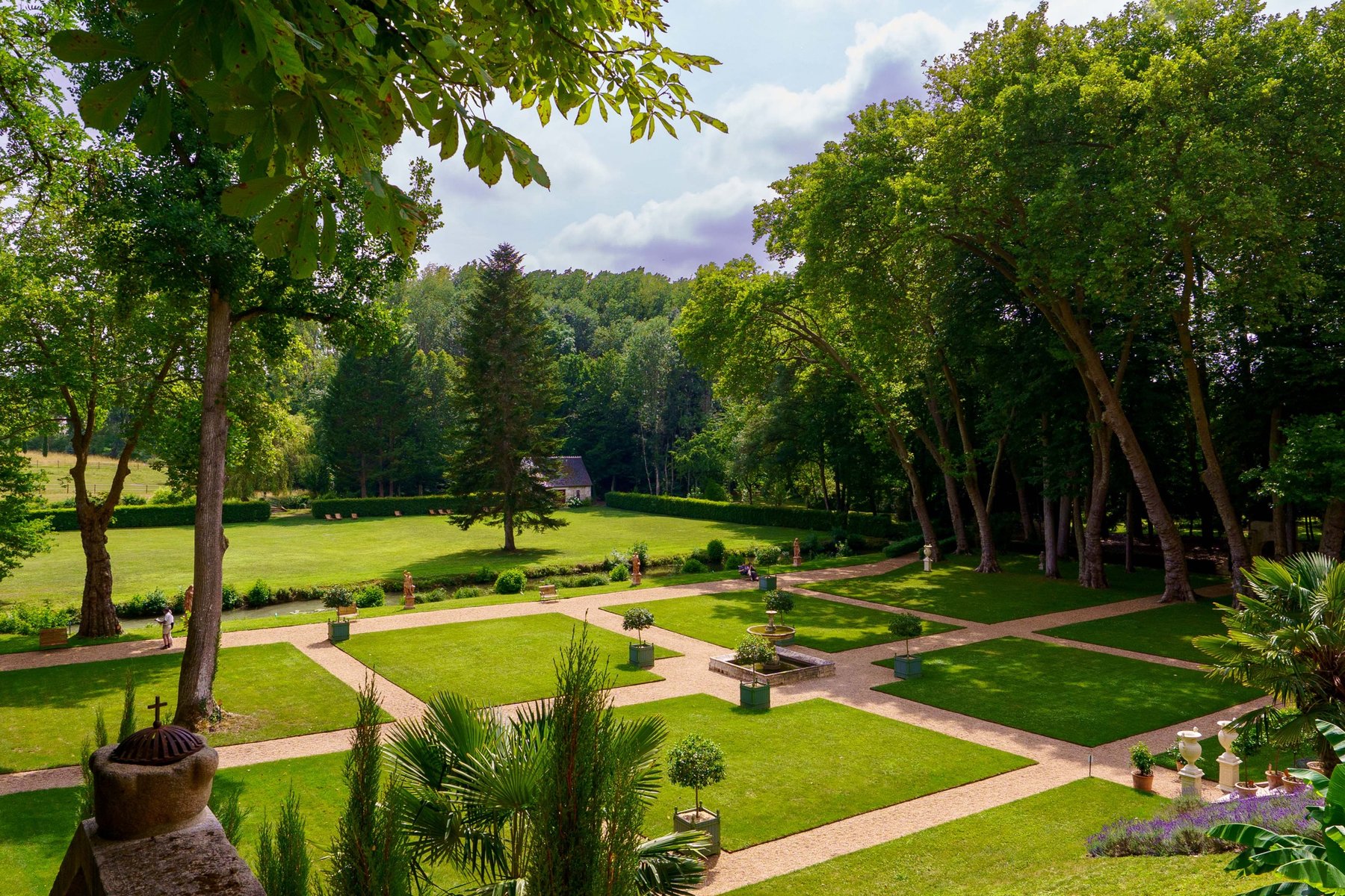 The Jardins du Roy at Chateau Gaillard near Amboise, France