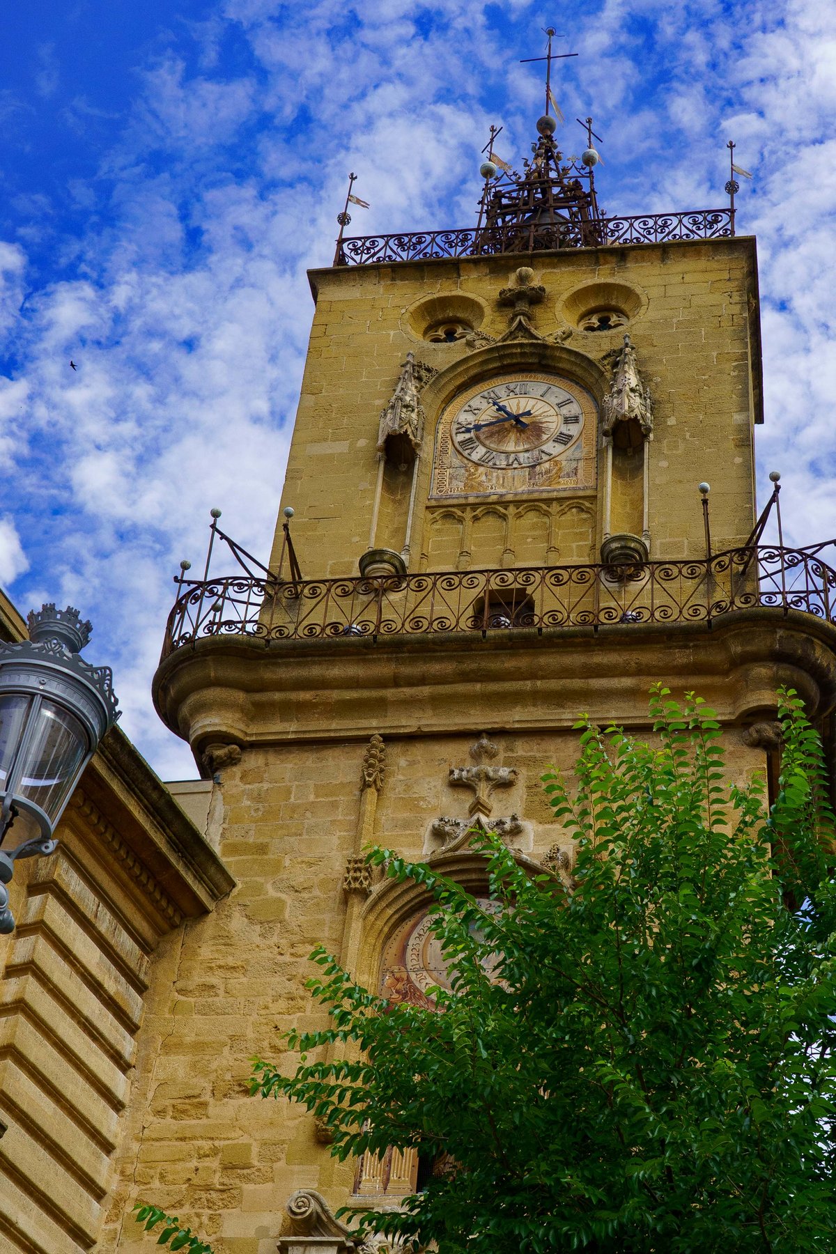 The astronomical clock of the Tour de l'Horloge in Aix-en-Provence