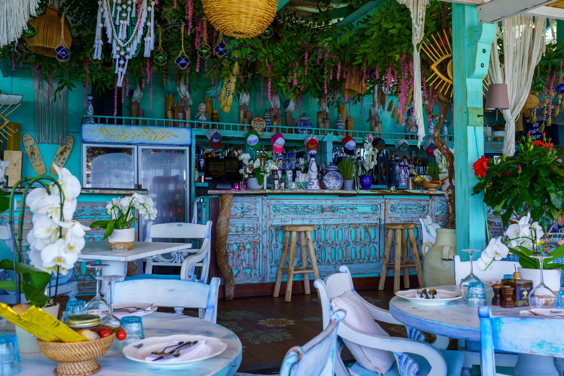 Anjuna, a Balinese-style beach club at Eze-sur-Mer