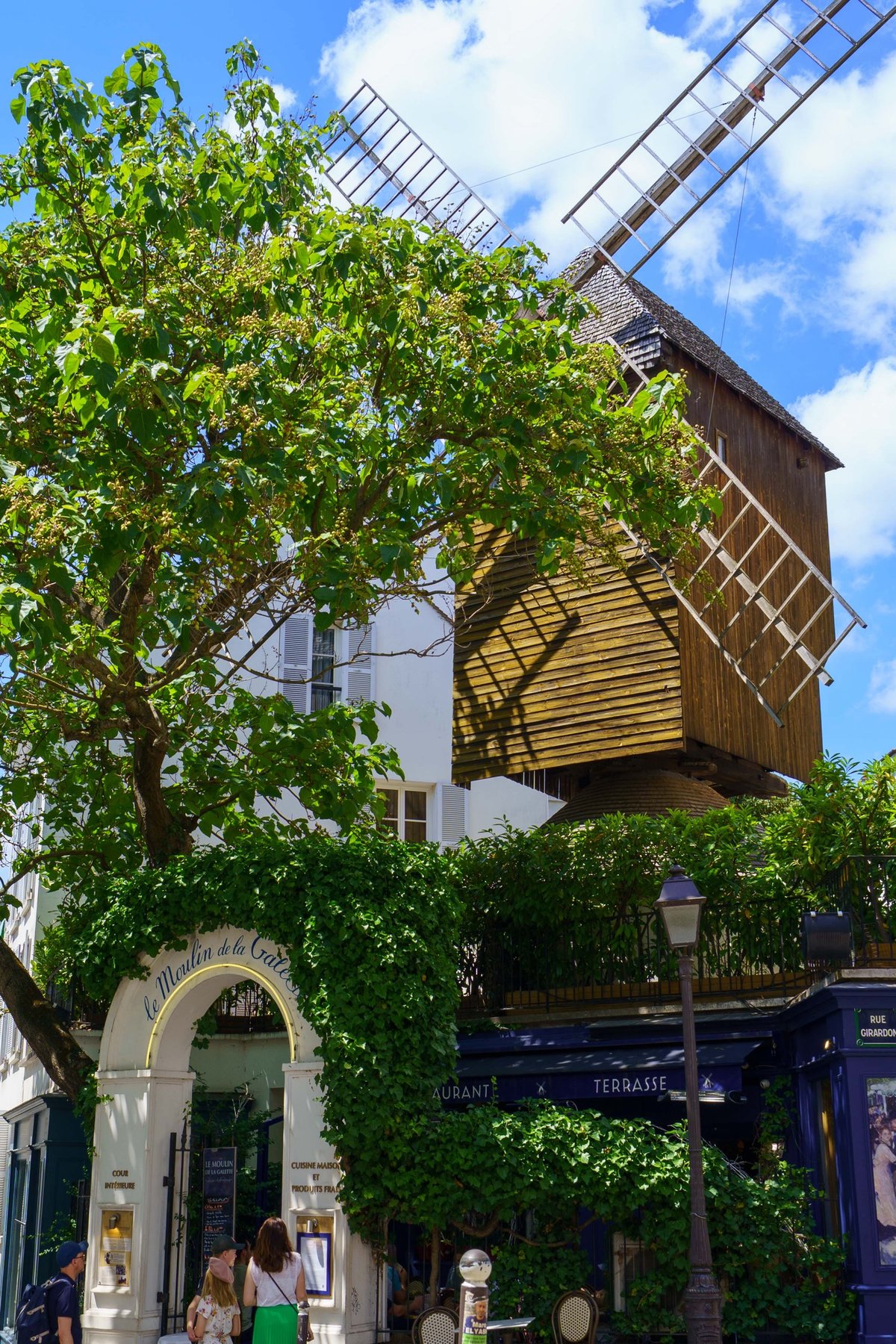 The Moulin de la Galette windmill in Montmartre, Paris