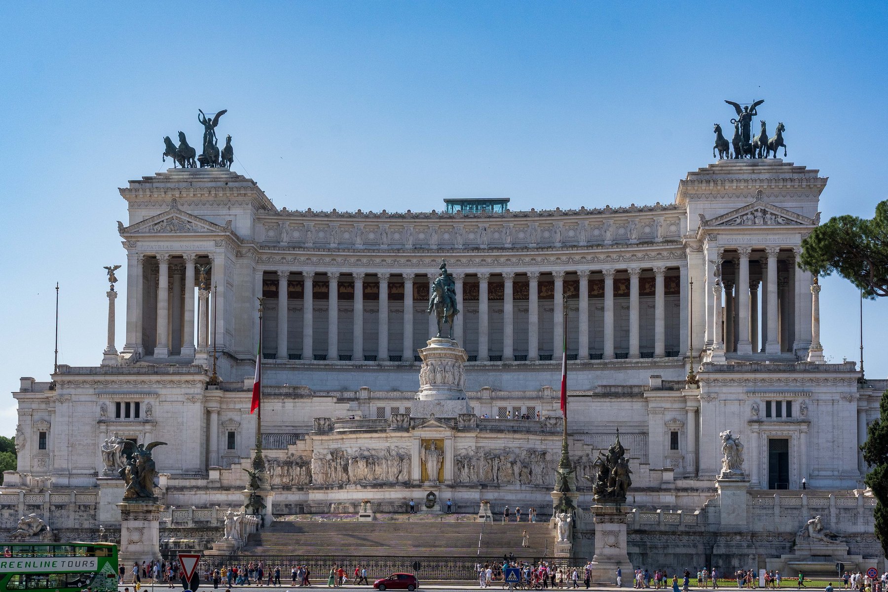 The Altare della Patria, Rome's monument to Victor Emmanuel II