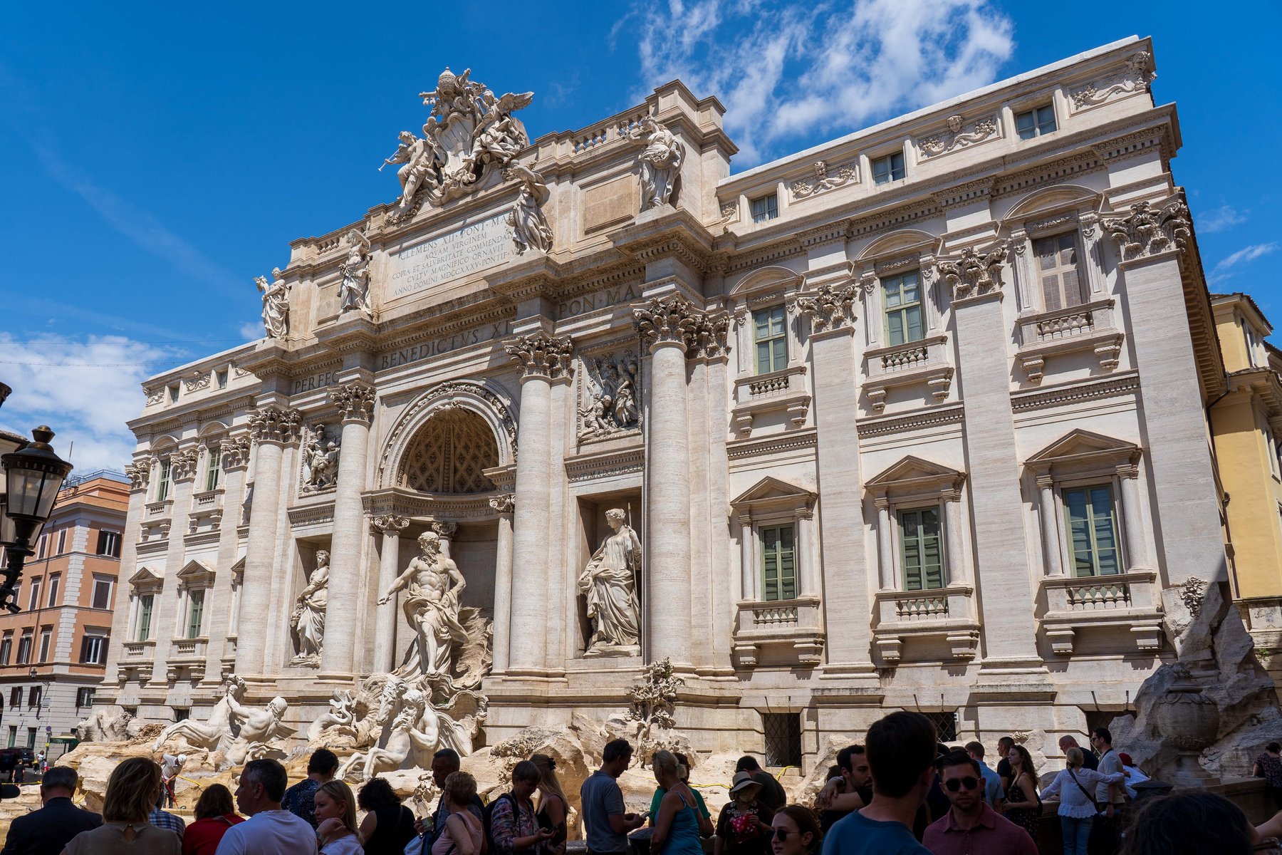 The Trevi Fountain in full, Rome
