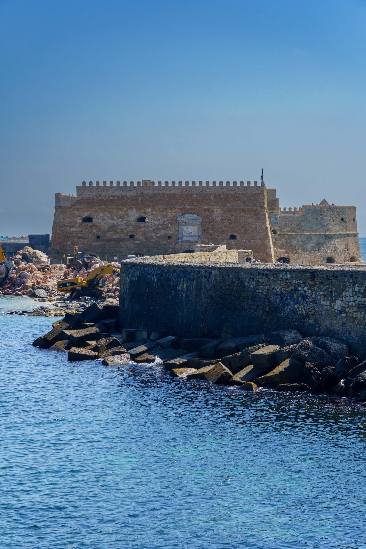 Koules Fortress guarding the harbor entrance in Heraklion, Crete