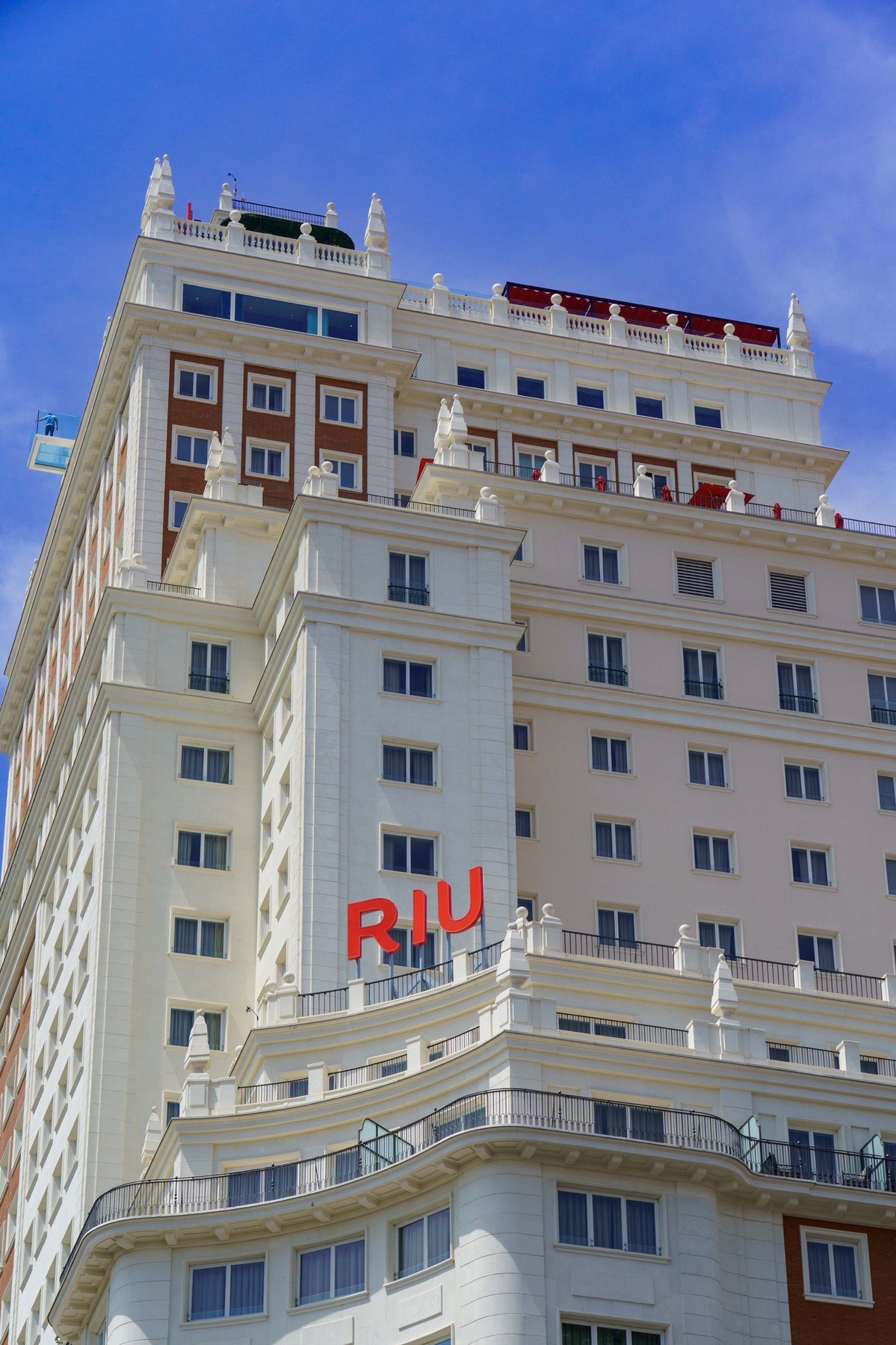 The Riu Plaza España hotel, housed in the former Edificio España
